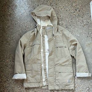 Men’s vintage hooded trench coat